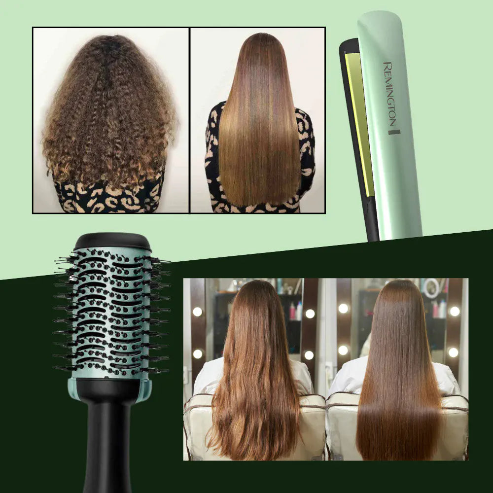 Cabello Perfecto en Minutos Plancha y Cepillo Remington