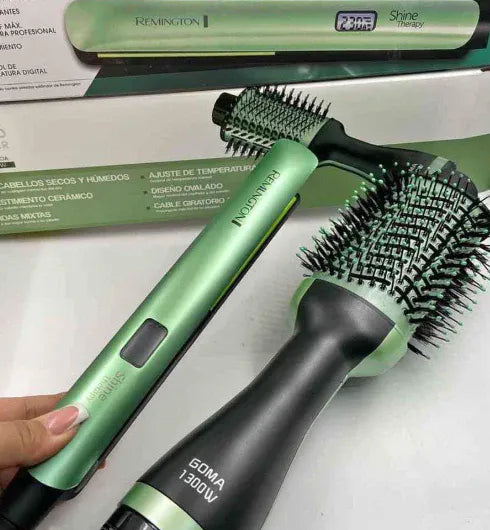 Cabello Perfecto en Minutos Plancha y Cepillo Remington