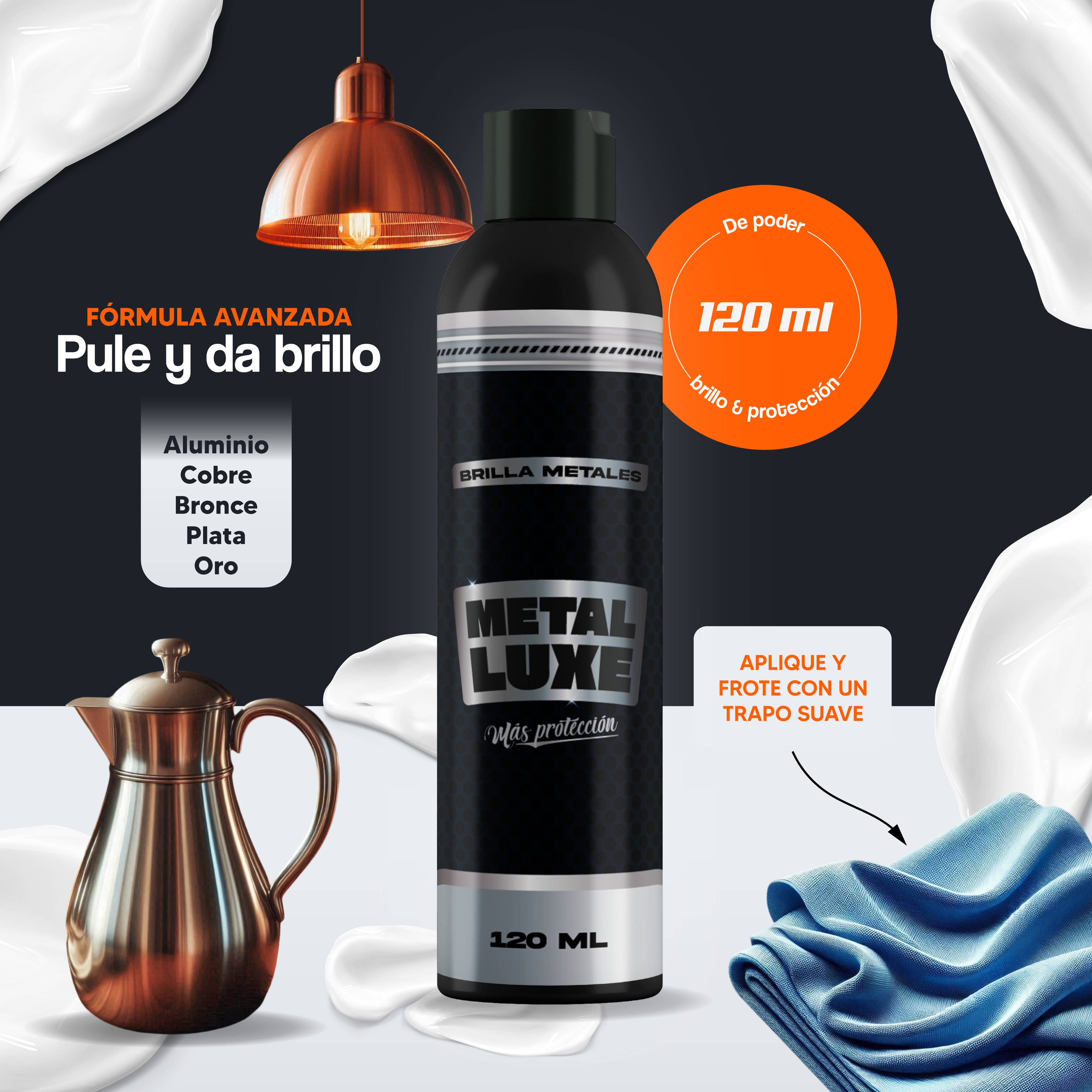 Metal Luxe: ¡El Espejo de Brillo que Tus Metales Necesitan! x2